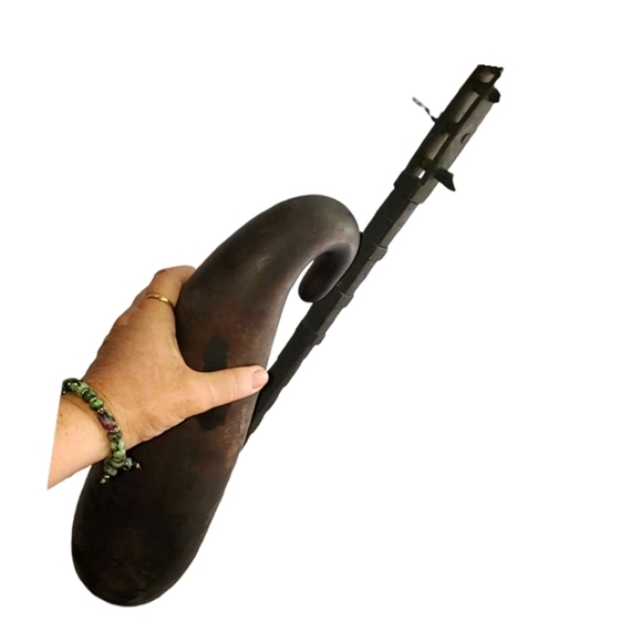 Handcrafted Gourd Stringed Musical Instrument Swamp Fiddle Folk Art - Picture 1 of 14